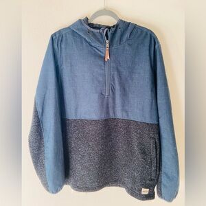 Protest Men's Blue & Gray Hoodie Outdoor Soft Shell Jacket size XL